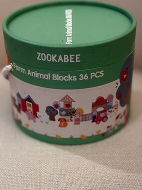 Zookabee Farm Animal Blocks - 36 PCS Green, missing two pieces